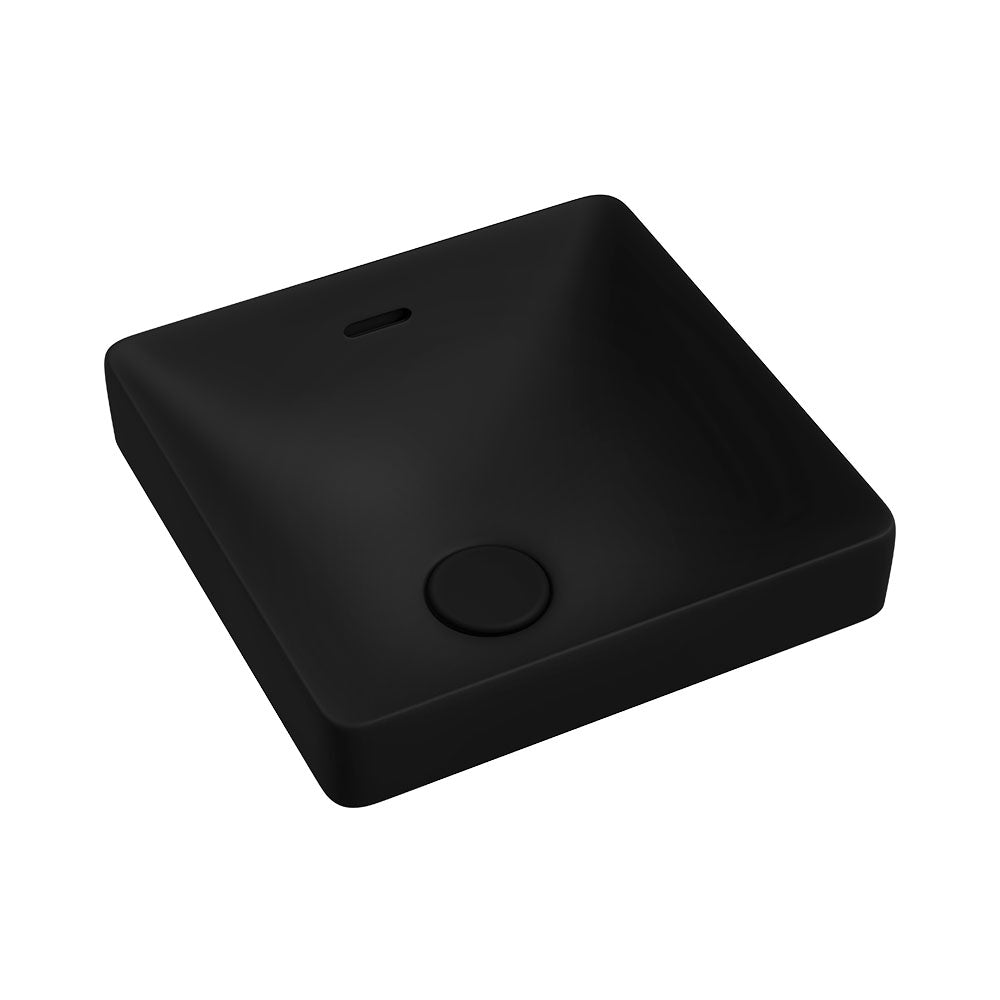 Aluca Square Semi-Inset Basin - Matte Black