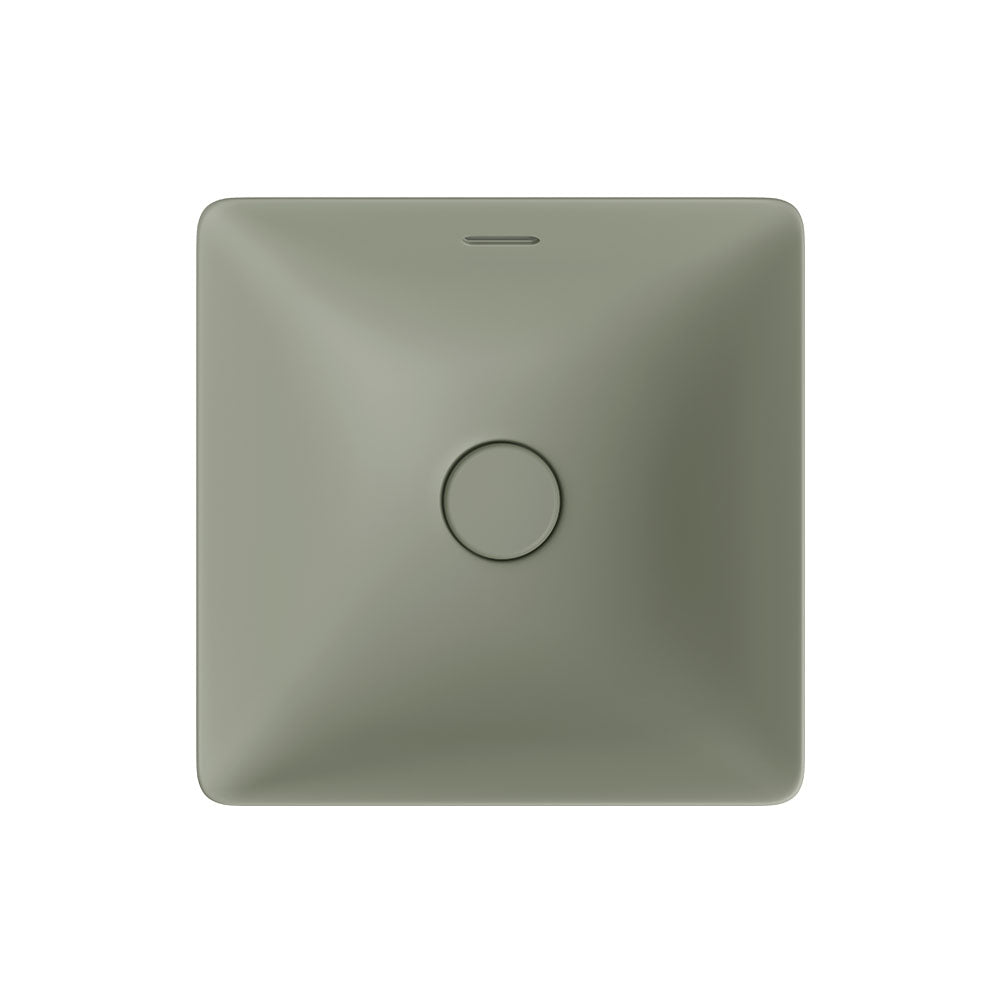 Aluca Square Semi-Inset Basin - Matte Olive