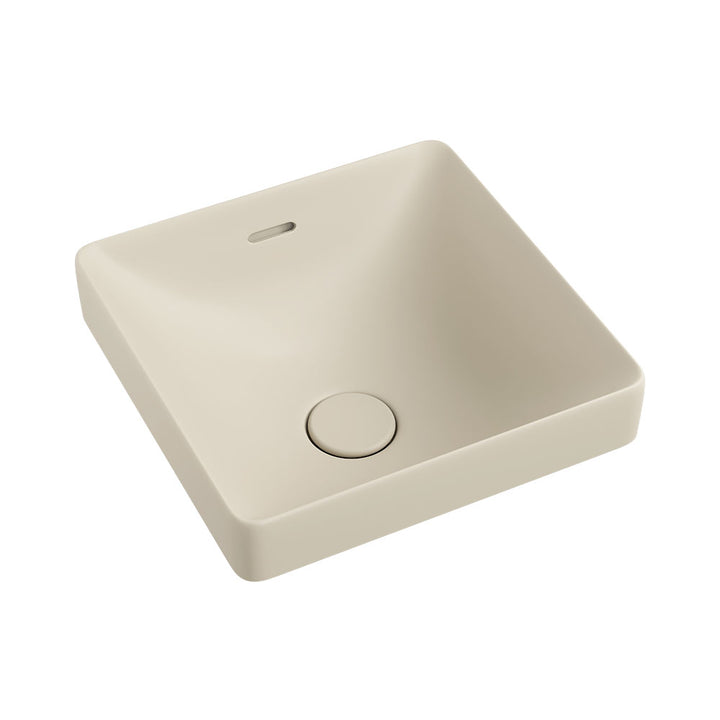 Aluca Square Semi-Inset Basin - Matte Khaki