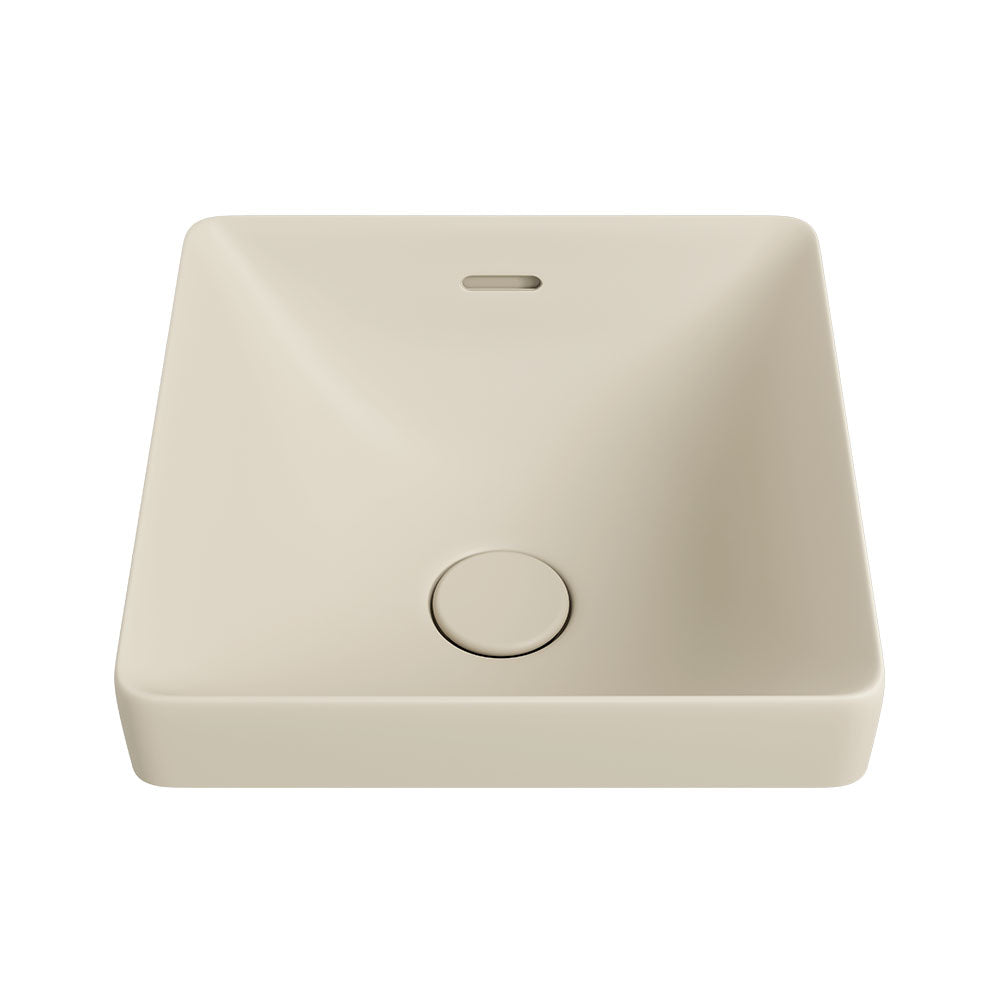 Aluca Square Semi-Inset Basin - Matte Khaki