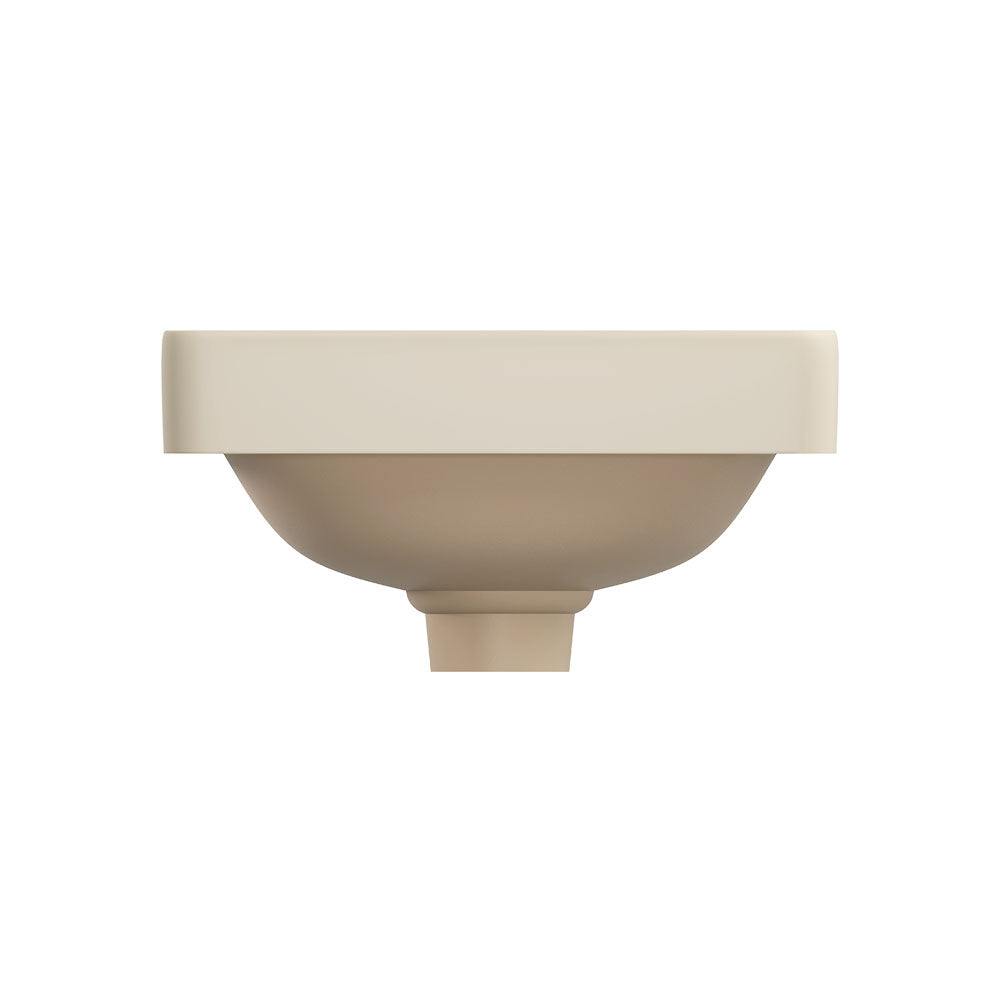 Aluca Square Semi-Inset Basin - Matte Khaki