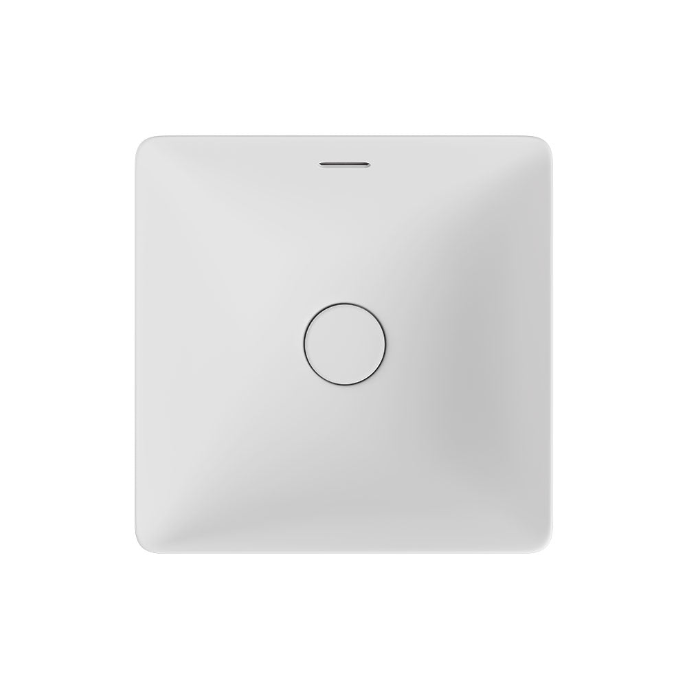 Aluca Square Semi-Inset Basin - Matte White