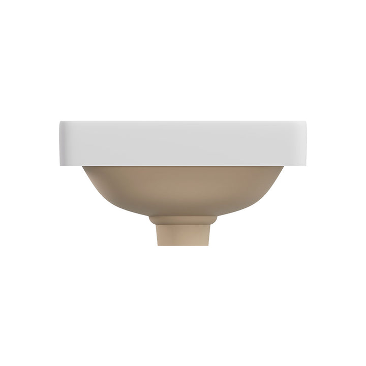 Aluca Square Semi-Inset Basin - Matte White