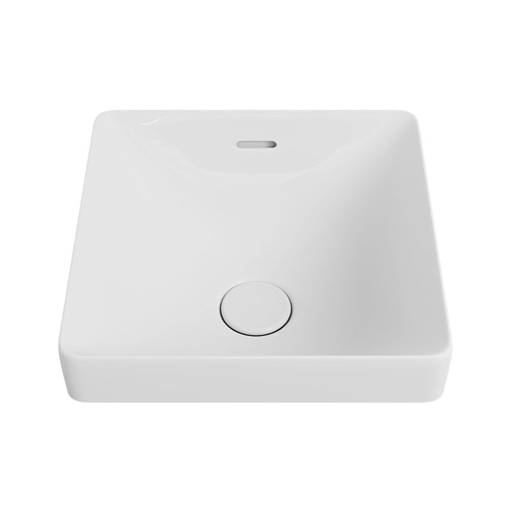 Aluca Square Semi-Inset Basin - Gloss White