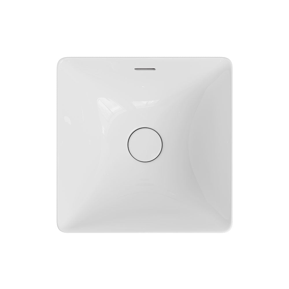 Aluca Square Semi-Inset Basin - Gloss White