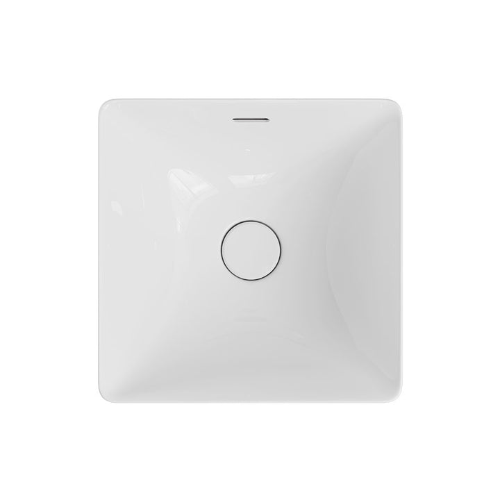 Aluca Square Semi-Inset Basin - Gloss White