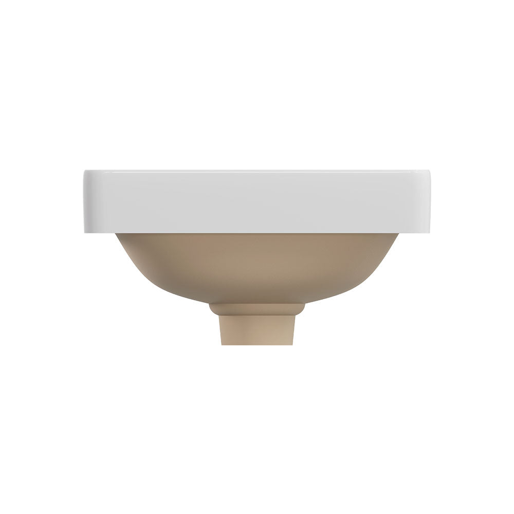 Aluca Square Semi-Inset Basin - Gloss White