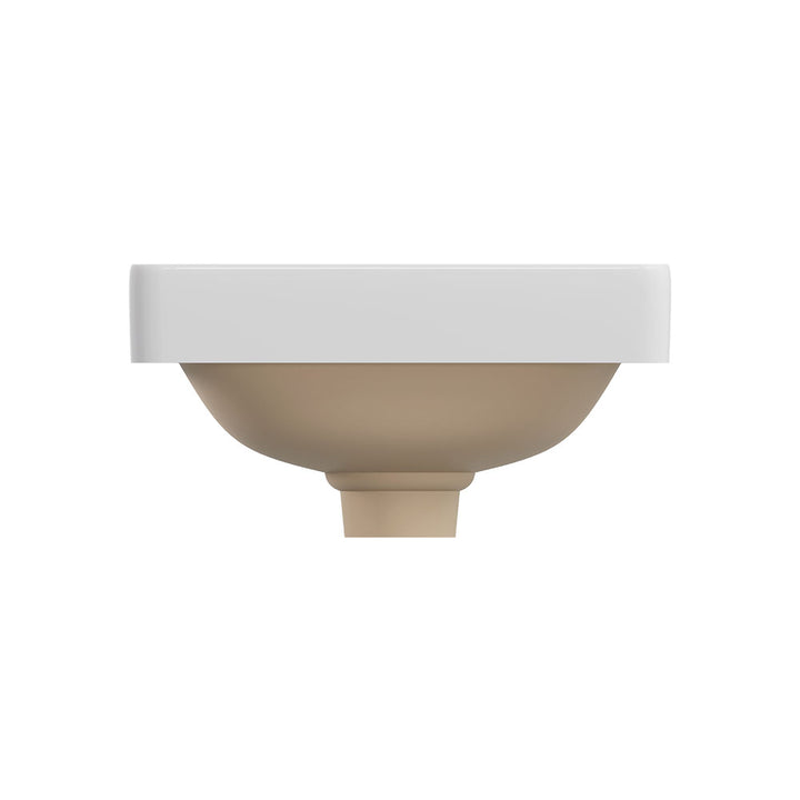 Aluca Square Semi-Inset Basin - Gloss White