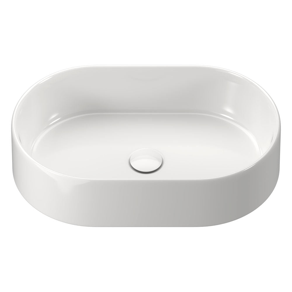Aluca Pill Above Counter Basin - Gloss White