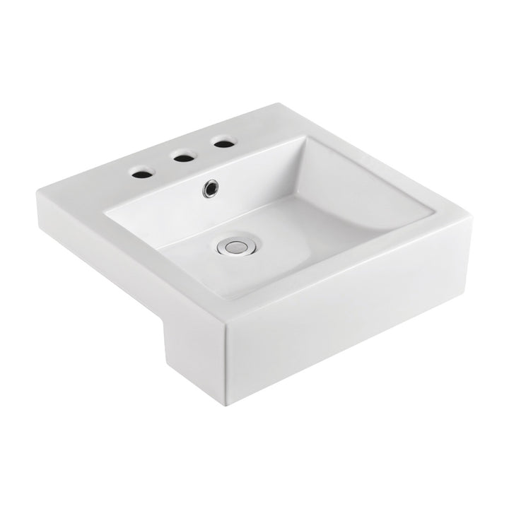 Jacinta Semi-Recessed Basin - Gloss White