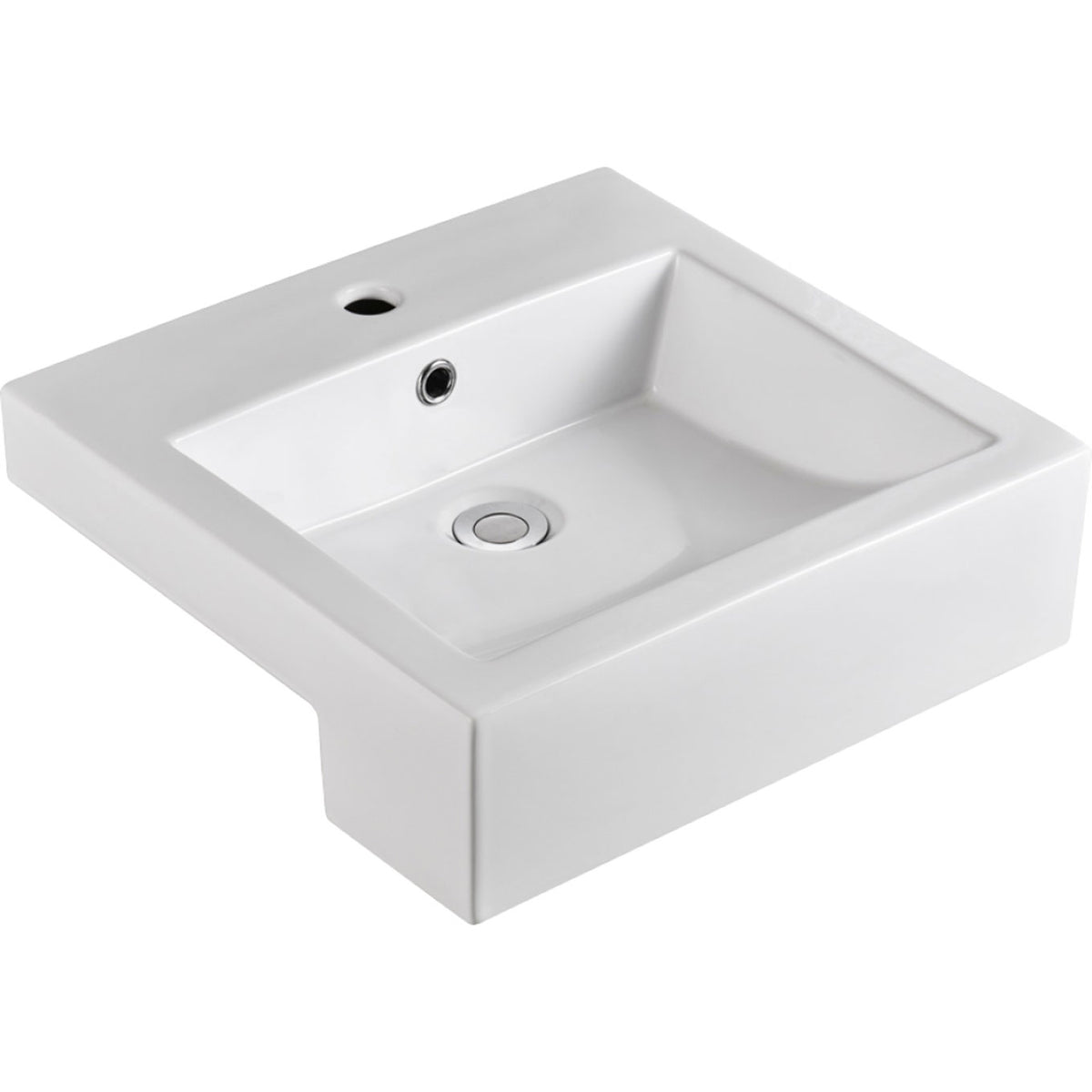 Jacinta Semi-Recessed Basin - Gloss White