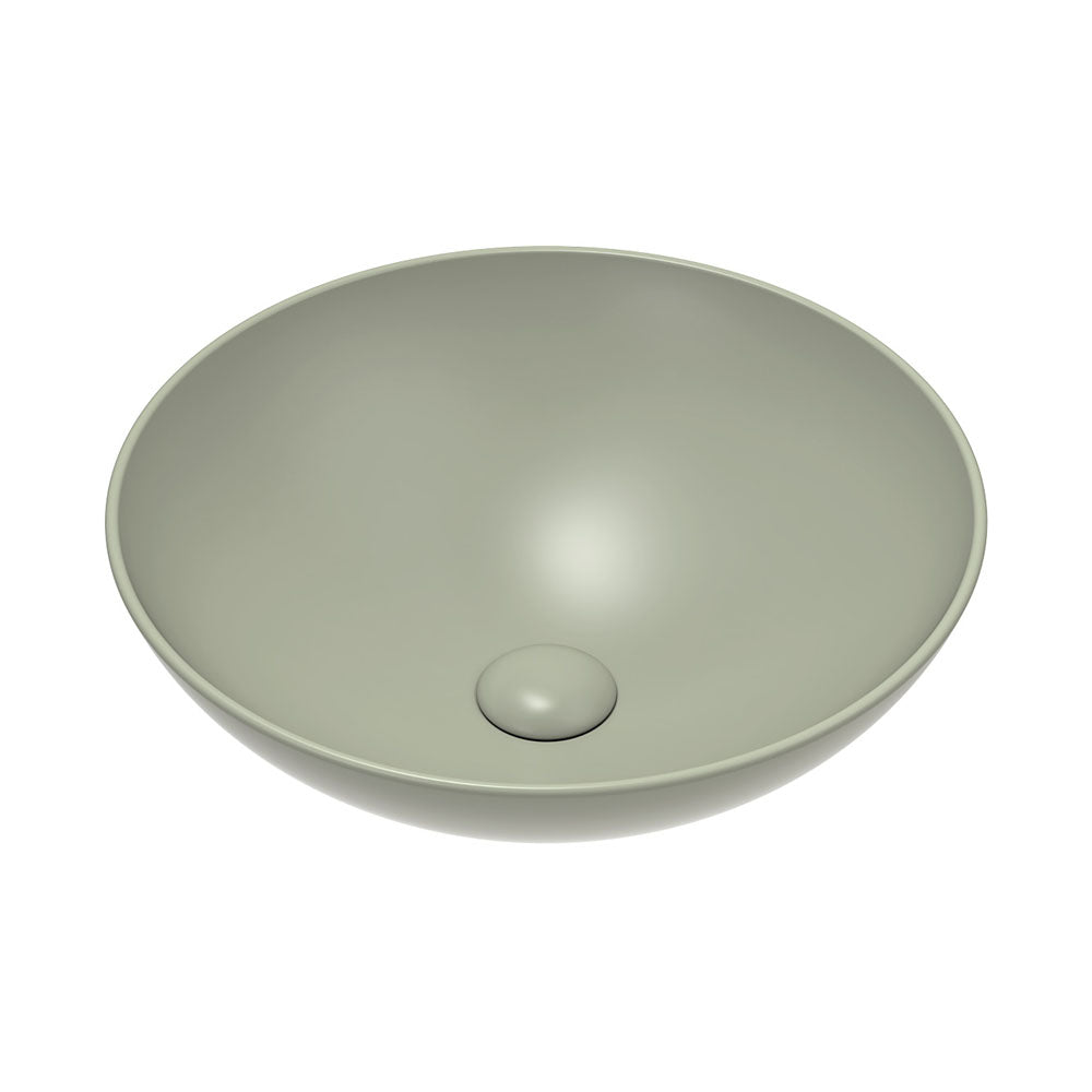 Aluca Above Counter Basin - Matte Olive