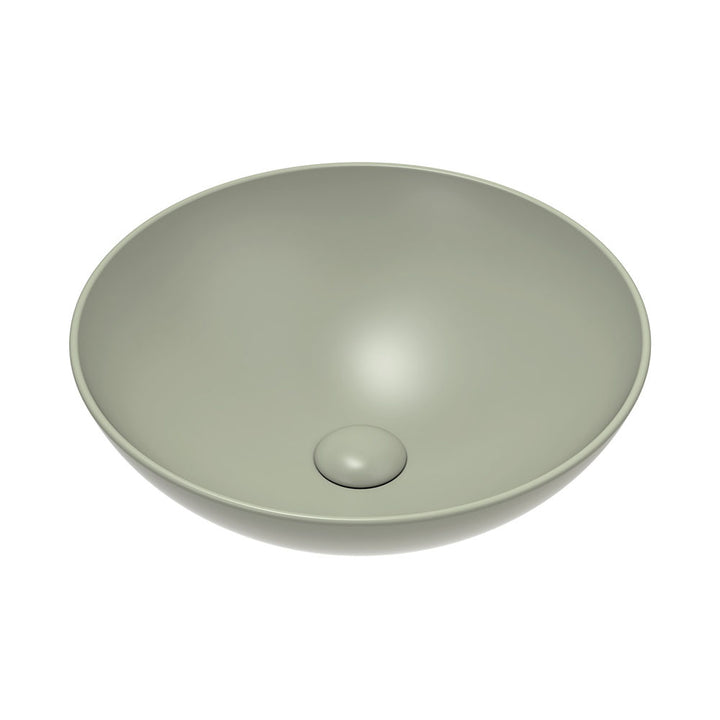 Aluca Above Counter Basin - Matte Olive