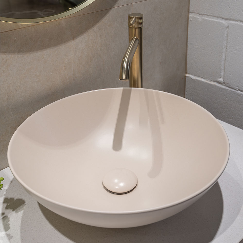 Aluca Above Counter Basin - Matte Khaki