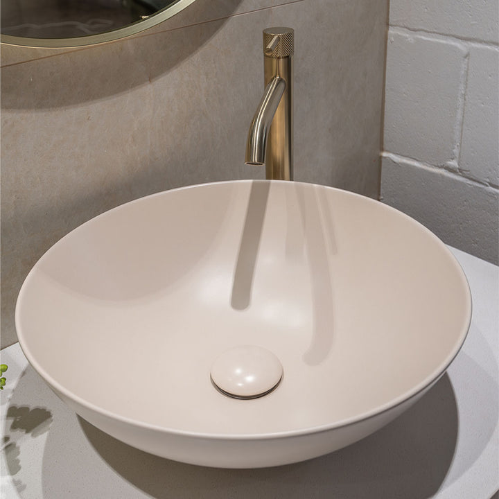 Aluca Above Counter Basin - Matte Khaki