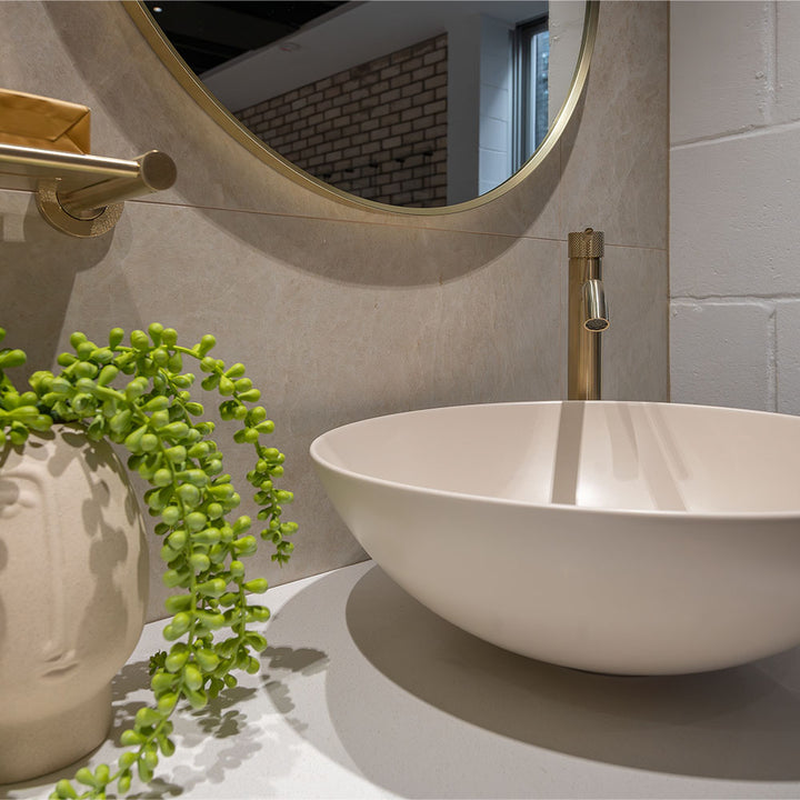 Aluca Above Counter Basin - Matte Khaki