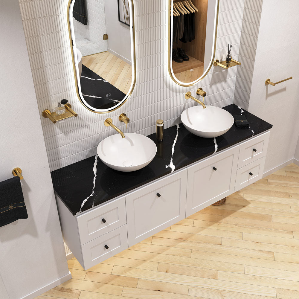 Aluca Above Counter Basin - Matte White