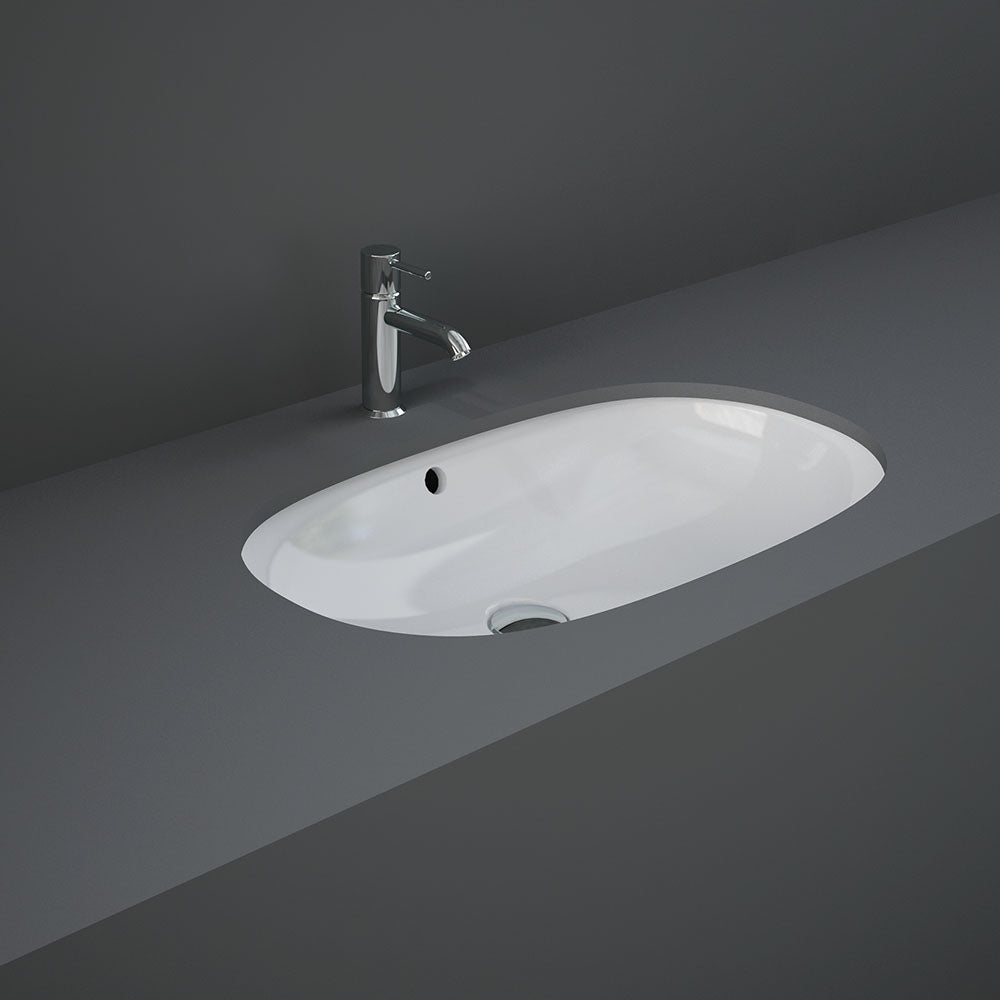 RAK Variant Oval Undermount Basin - Alpine Gloss White