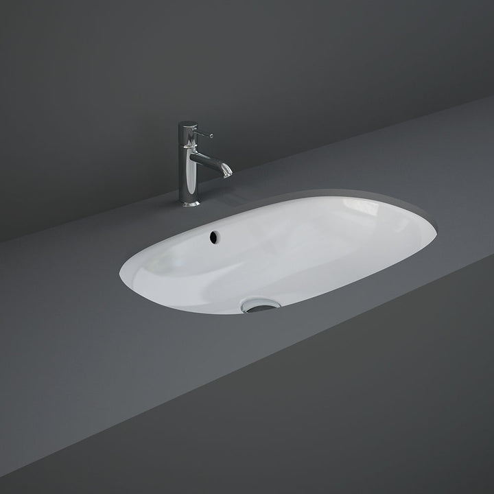 RAK Variant Oval Undermount Basin - Alpine Gloss White