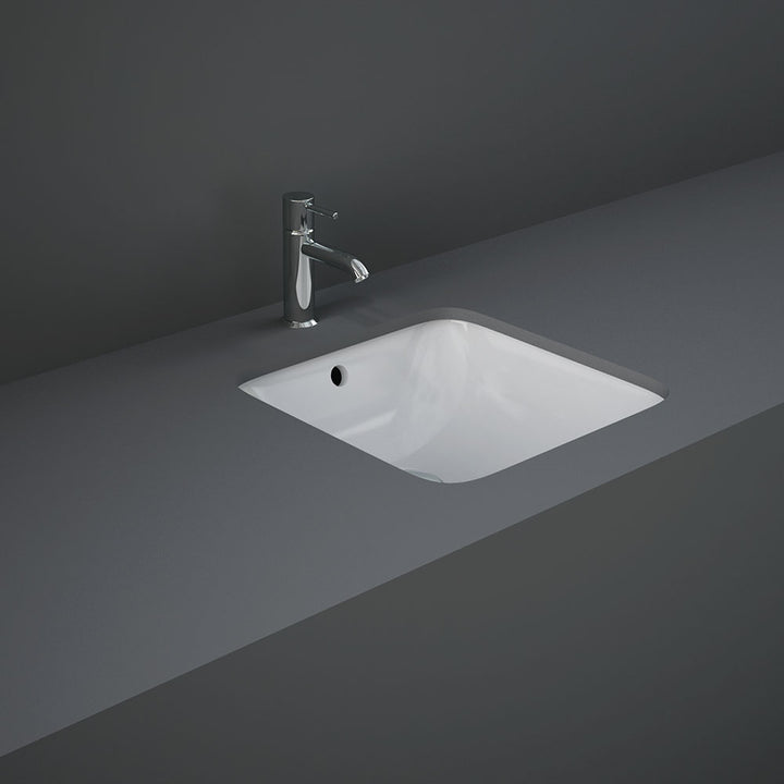 RAK Variant Square Undermount Basin - Alpine Gloss White