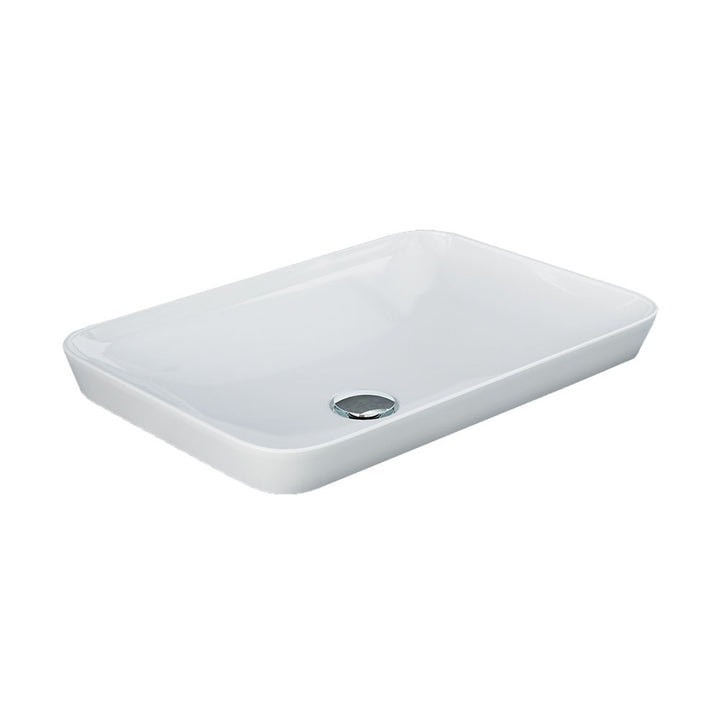 RAK Variant Rectangular Semi-Inset Basin - Alpine Gloss White