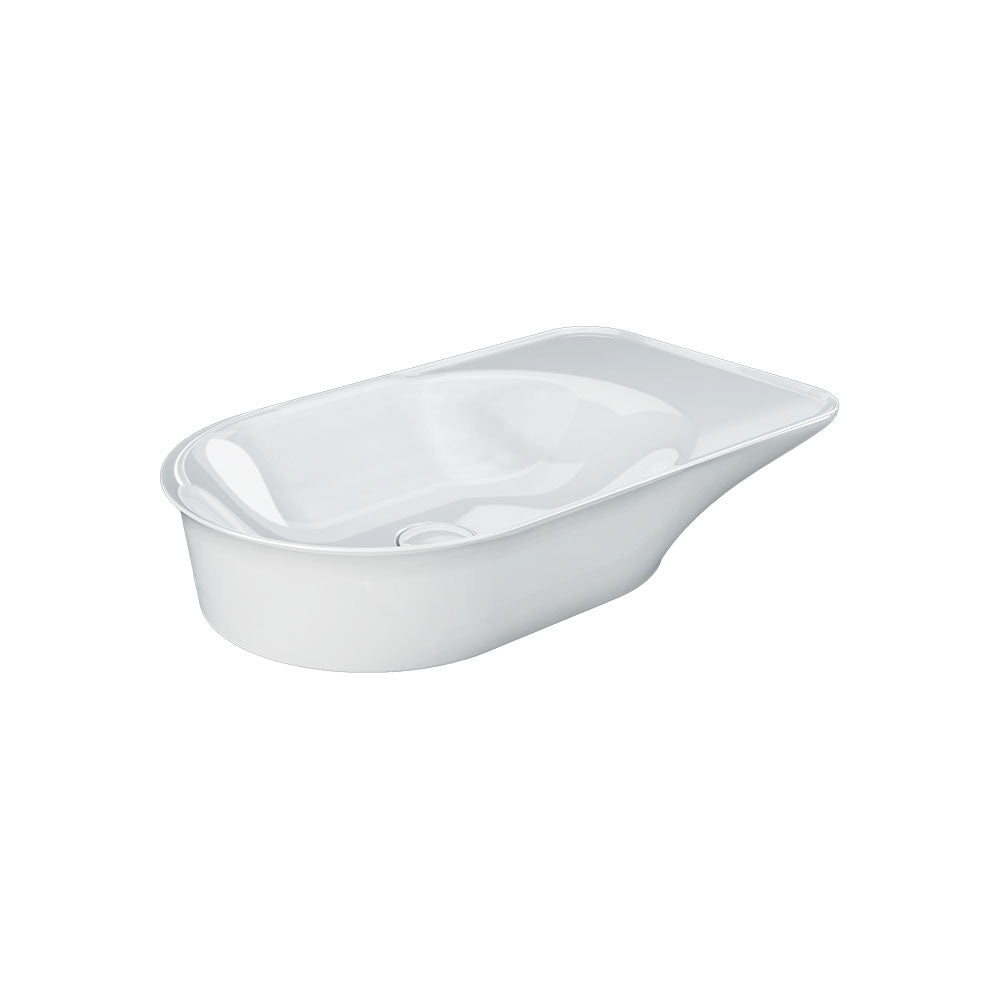 RAK Valet Oval Above Counter Basin - Alpine Gloss White