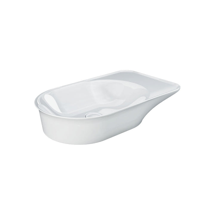 RAK Valet Oval Above Counter Basin - Alpine Gloss White