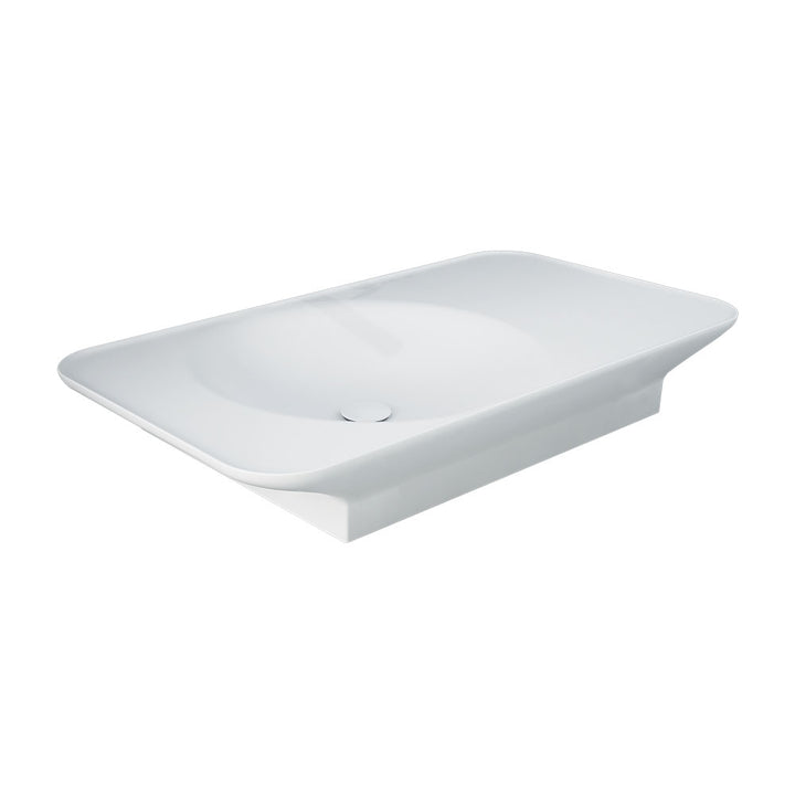 RAK Valet Left-Hand Wall Hung Basin - Matte White