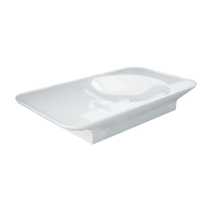 RAK Valet Right-Hand Wall Hung Basin - Alpine Gloss White