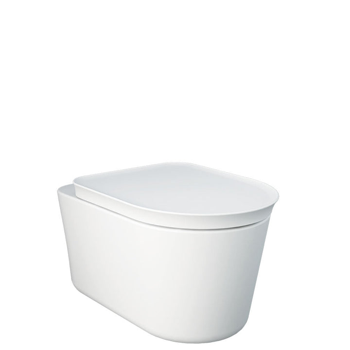 RAK Valet Wall-Hung Toilet, Matte White - lifestyle