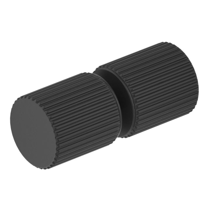 Shower Screen Handle - Fluted - Round - BLK