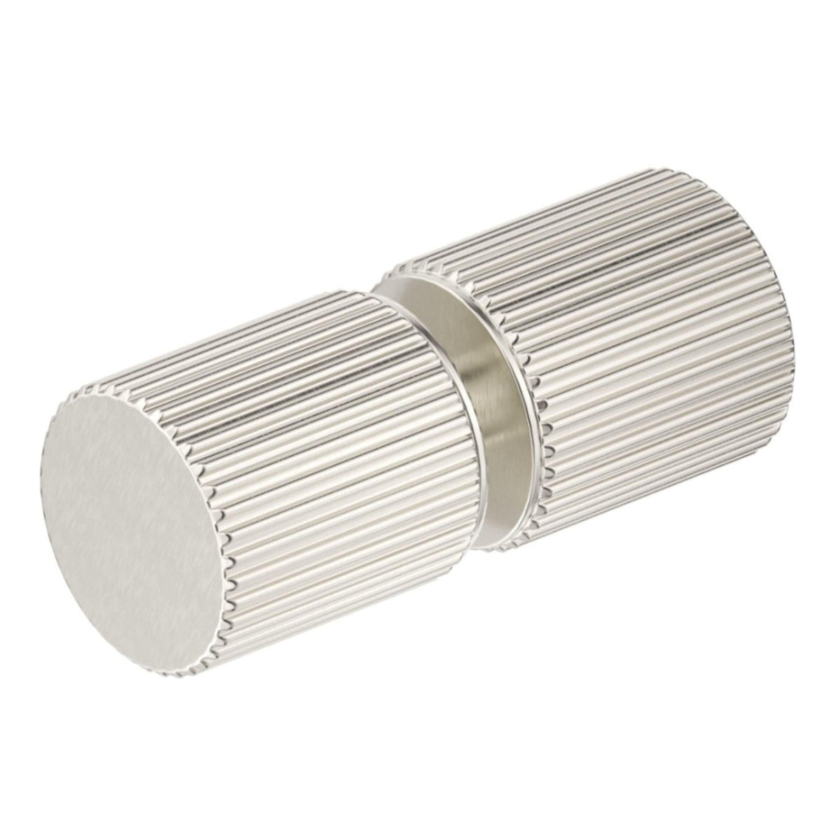 Shower Screen Handle - Fluted - Round - BN