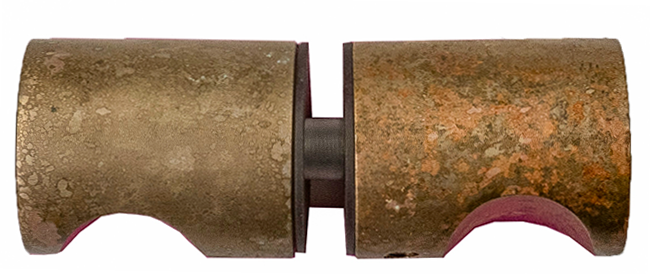 Shower Screen Handle Round - Living Brass