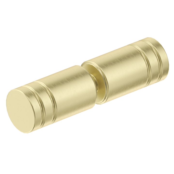 Shower Screen Handle Round Slotted - French Gold