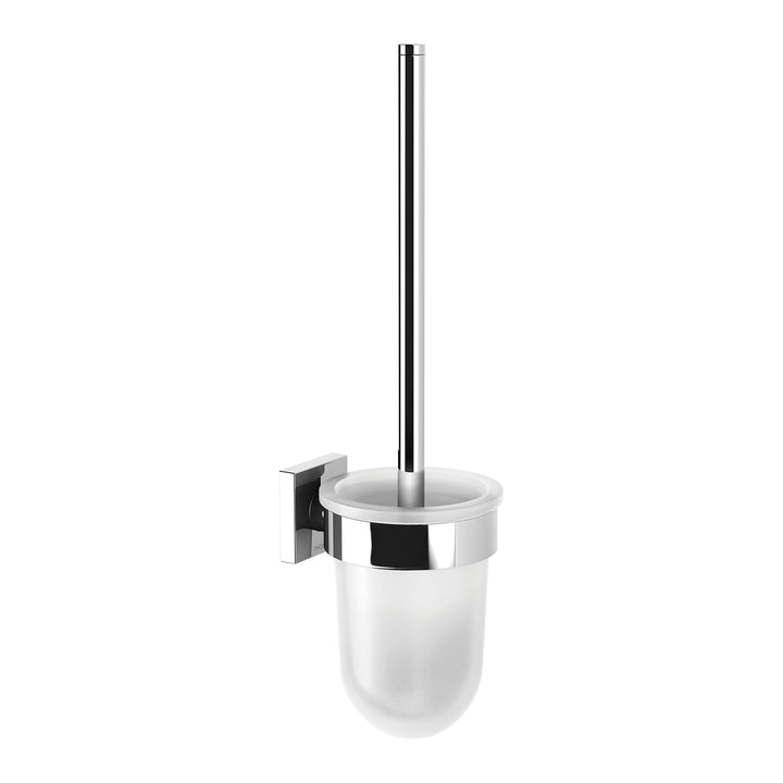Radii Toilet Brush &amp; Holder Square - Chrome