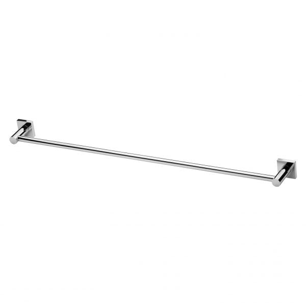 Radii Single Towel Rail 800mm Square Plate - Chrome