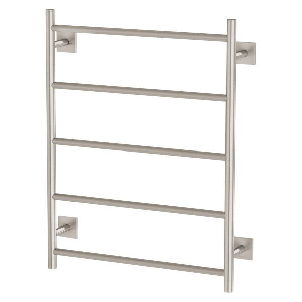 Radii Heated Towel Ladder 550 x 740mm Sqaure Plate - Brushed Nickel