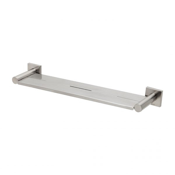 Radii Metal Shelf Square Plate - Brushed Nickel