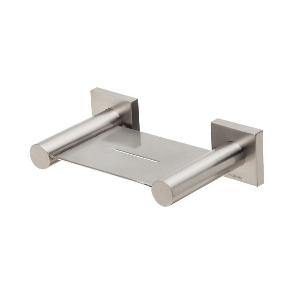 Radii Soap Dish Holder Square Plate - Brushed Nickel