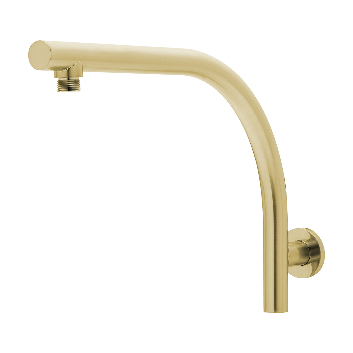 Rush High-Rise Shower Arm - Brushed Gold