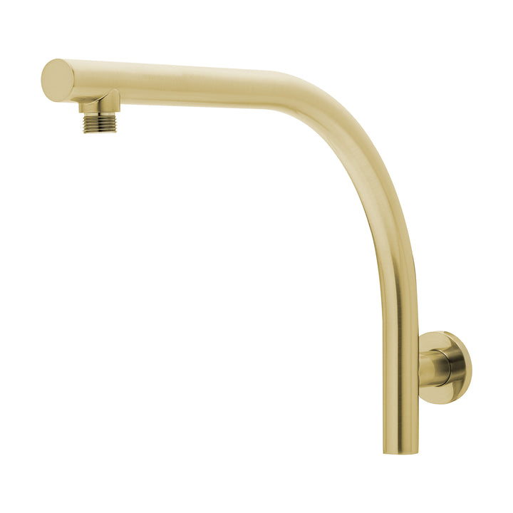 Rush High-Rise Shower Arm - Brushed Gold