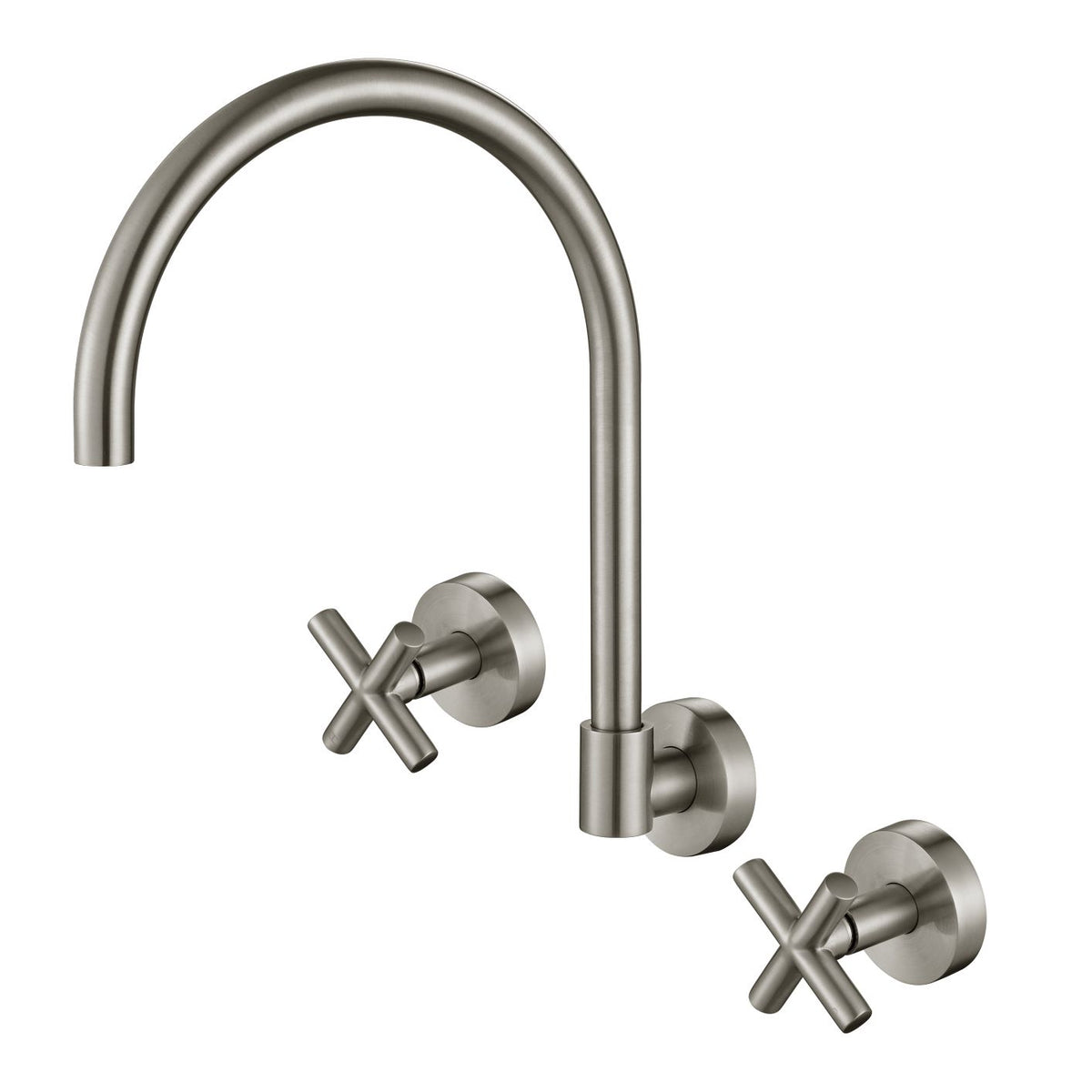 Ryker Wall Sink Set 1/4 Turn - Warm Brushed Nickel