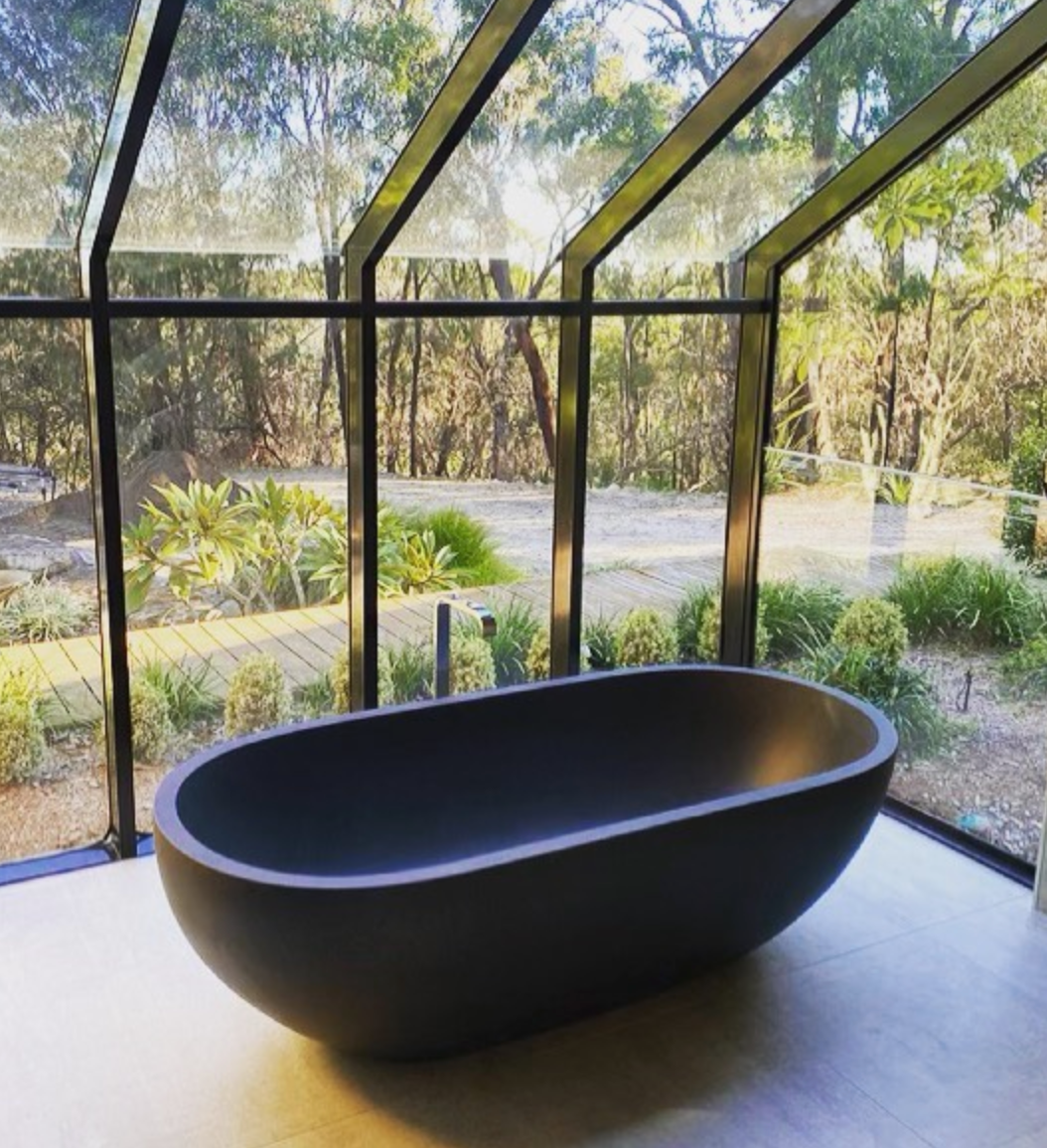 Ryese freestanding bath — bathroom lifestyle