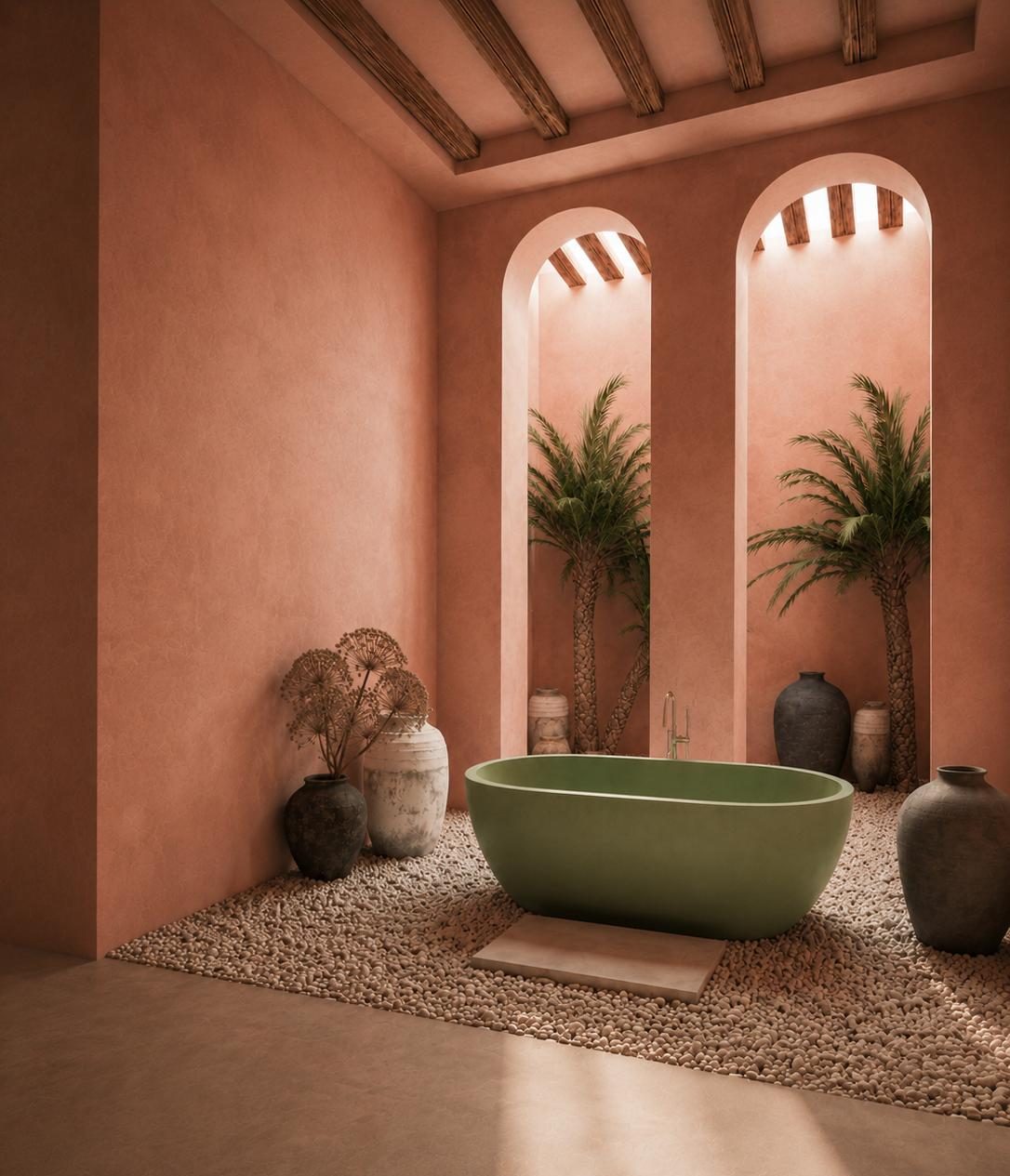 Ryese freestanding bath — tub lifestyle