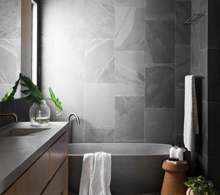 Ryese freestanding bath — bathroom lifestyle