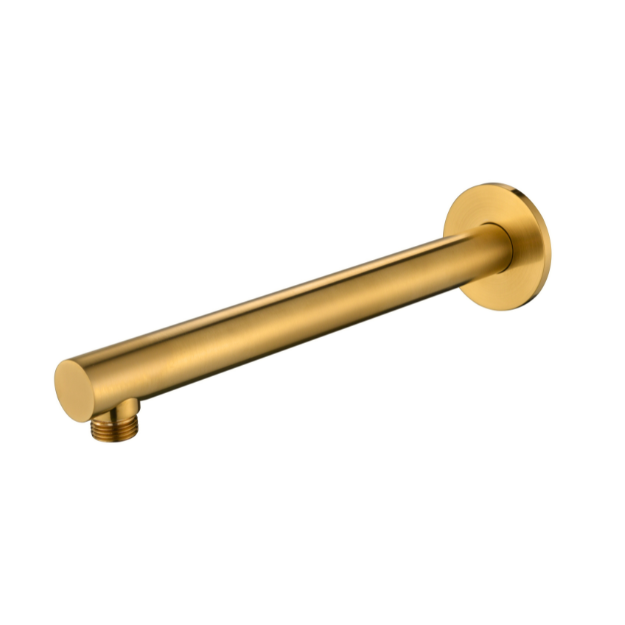 Round Shower Arm 300mm - Polished Brass (SAR016PB)
