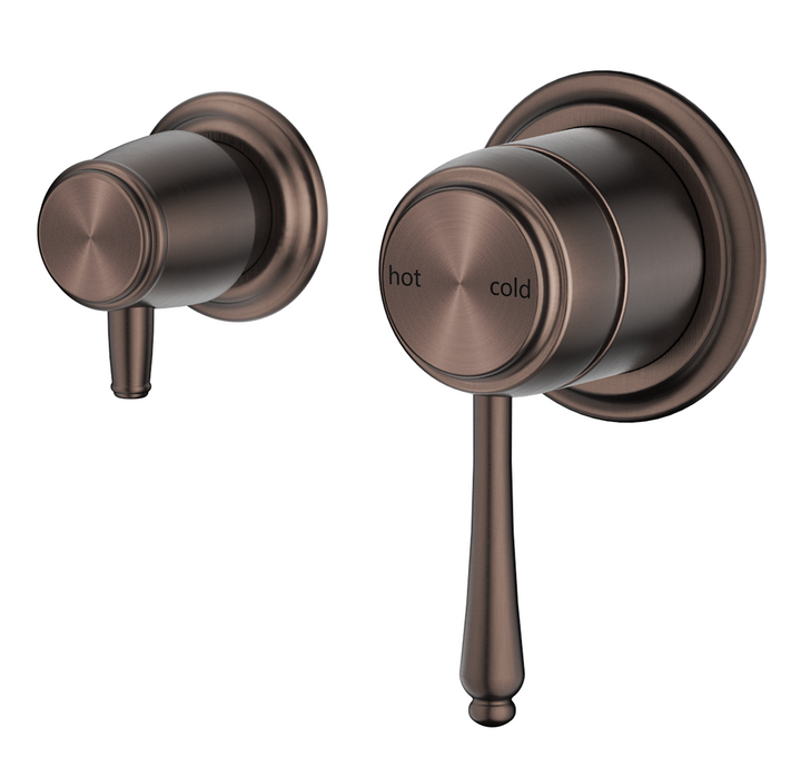 Mica Heritage Shower Mixer Diverter - Sideways - TRIM KIT ONLY - Dusk Bronze