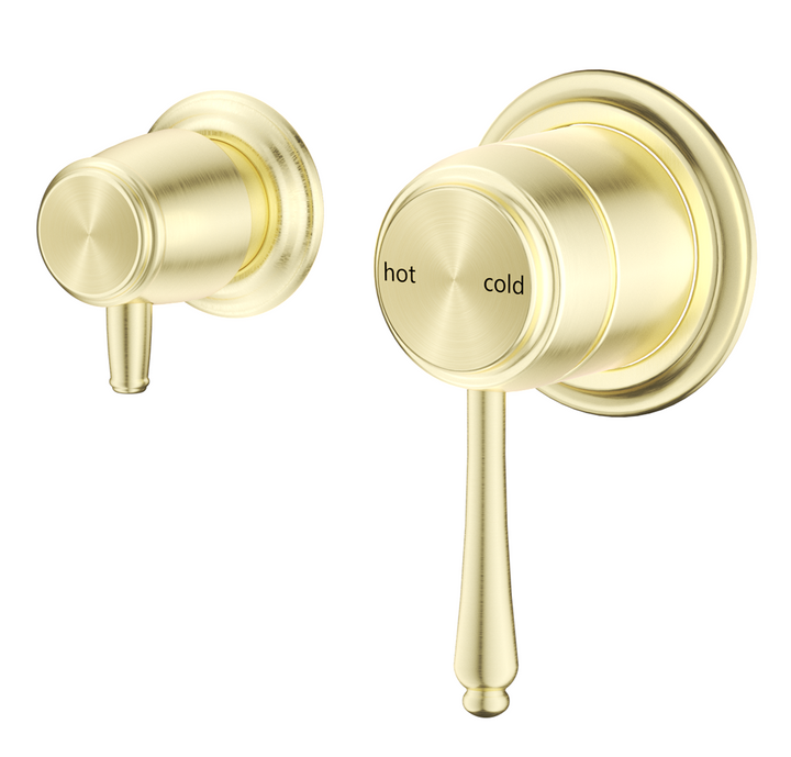 Mica Heritage Shower Mixer Diverter - Sideways - TRIM KIT ONLY - French Gold