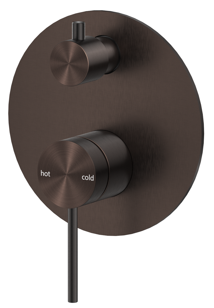 Mica Shower Mixer Diverter - 1P - TRIM KIT ONLY - Dusk Bronze