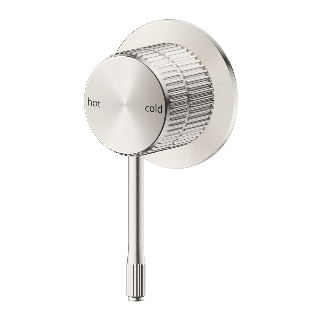 Mica Fluted Shower Mixer - Brushed Nickel